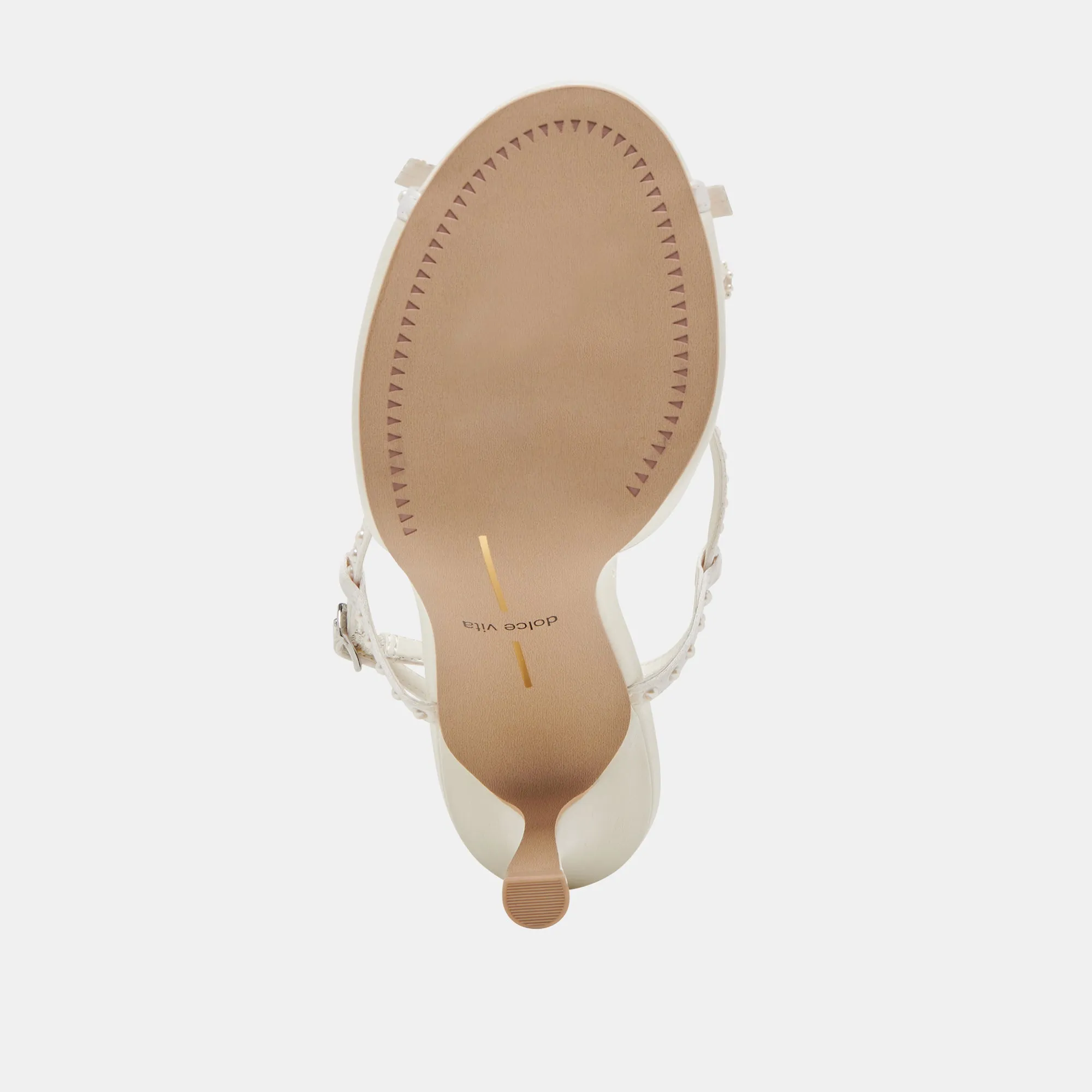 LONNY PEARL HEELS WHITE SATIN Dolce Vita
