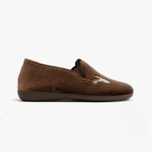 Lotus CLARENCE Mens Slippers Brown