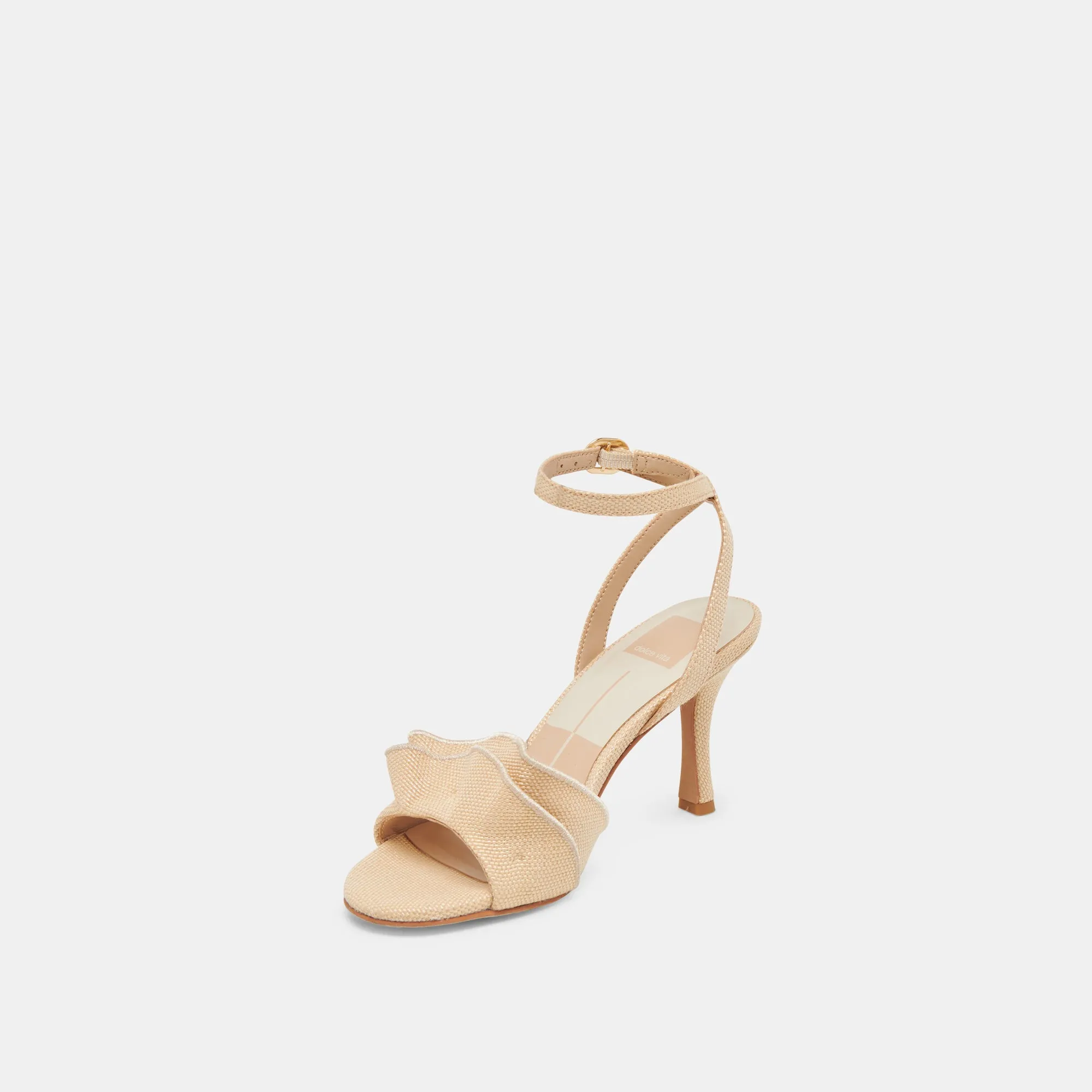 LUNETE HEELS LT NATURAL WOVEN RAFFIA Dolce Vita