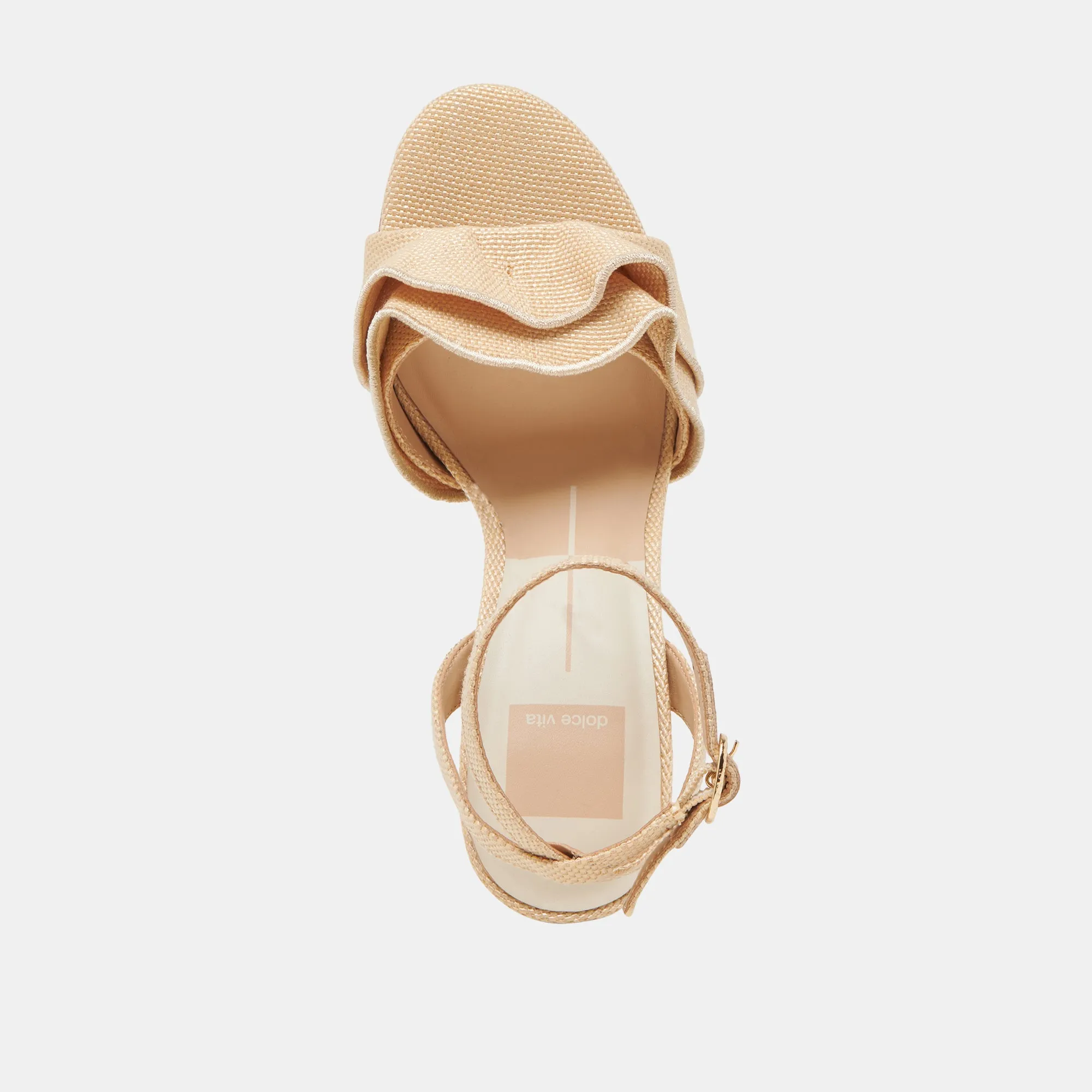 LUNETE HEELS LT NATURAL WOVEN RAFFIA Dolce Vita