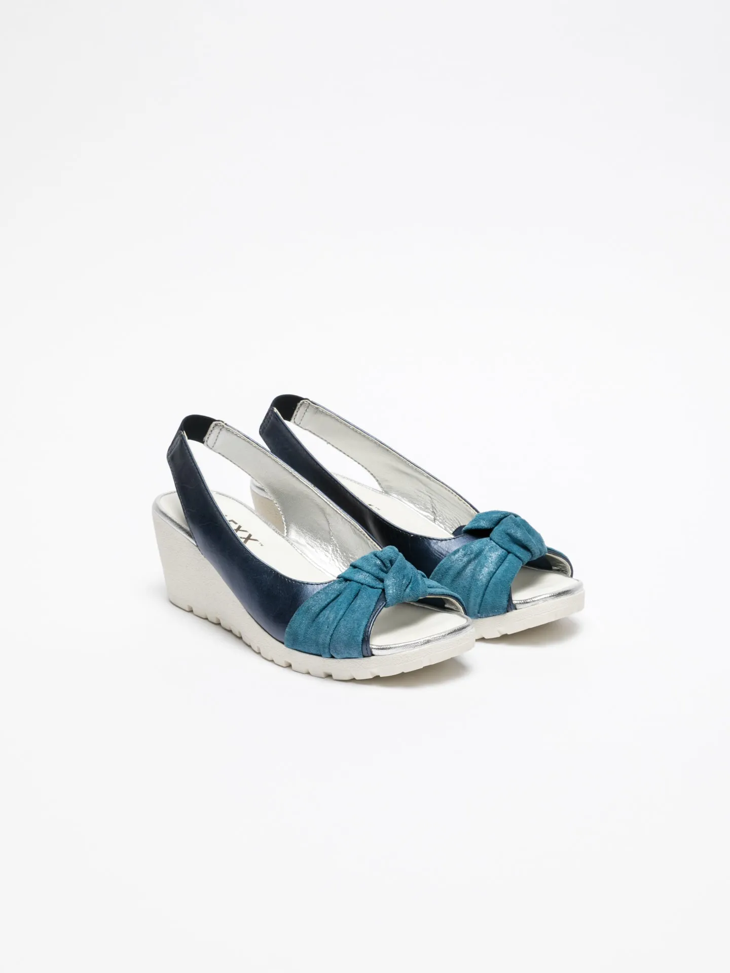 Navy Sling-Back Sandals