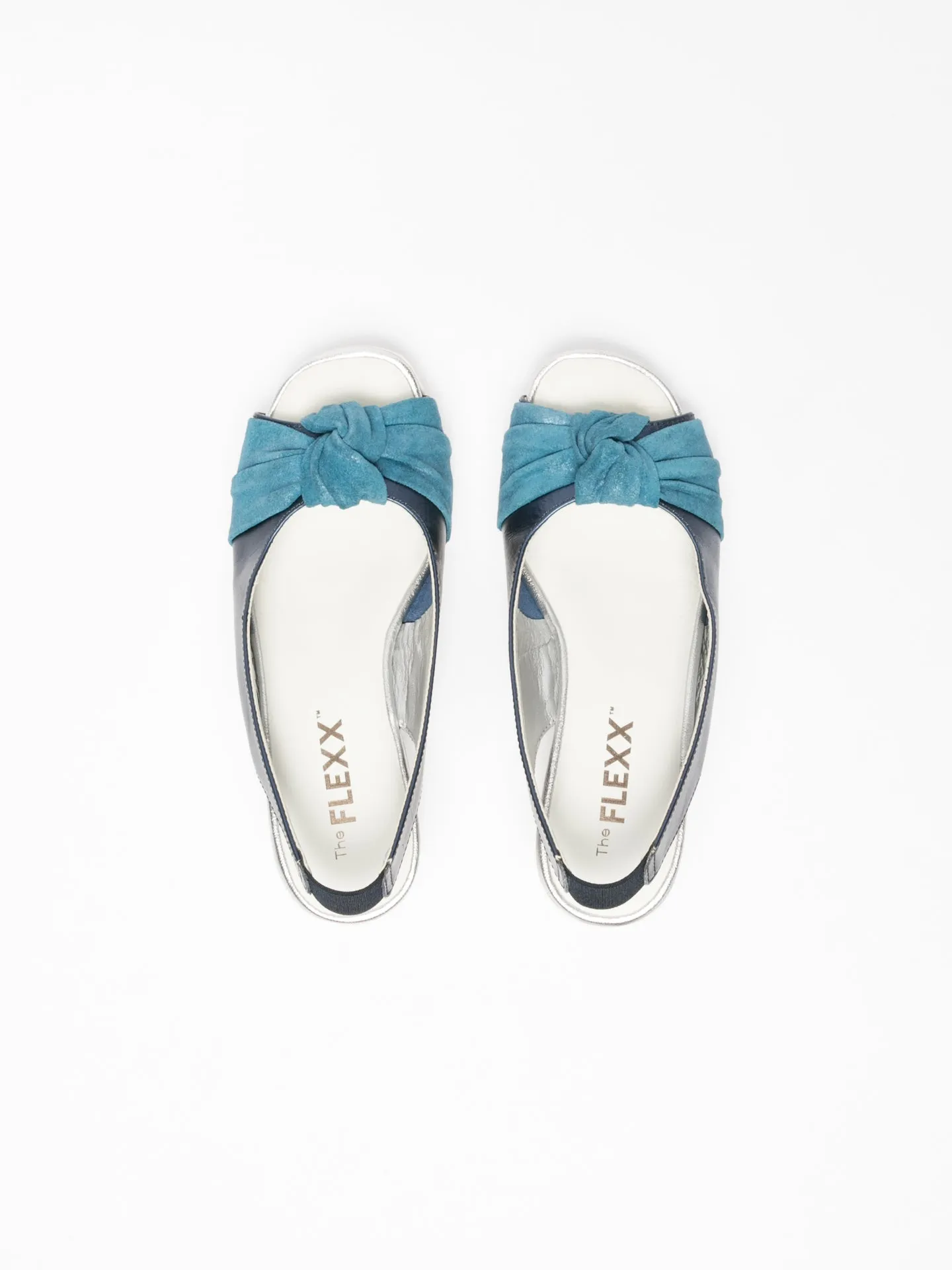 Navy Sling-Back Sandals