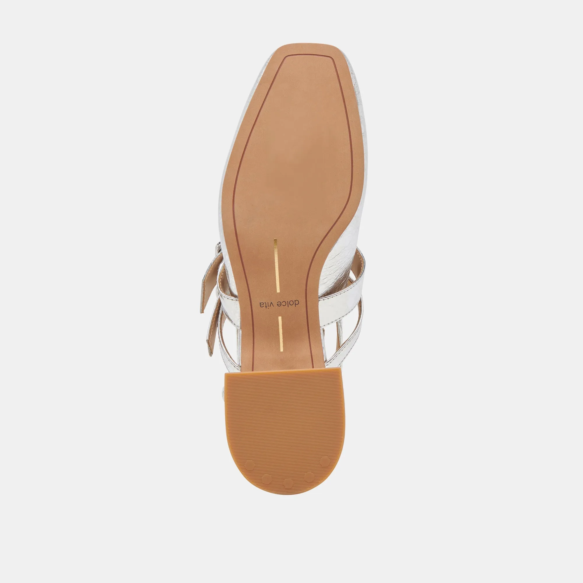 PATZY HEELS SILVER DISTRESSED LEATHER Dolce Vita