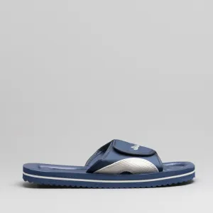 PDQ M275C Unisex Touch Fasten Strap Beach Sliders Blue