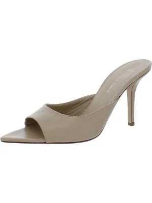 Perni 04 Womens Leather Slip-On Mules