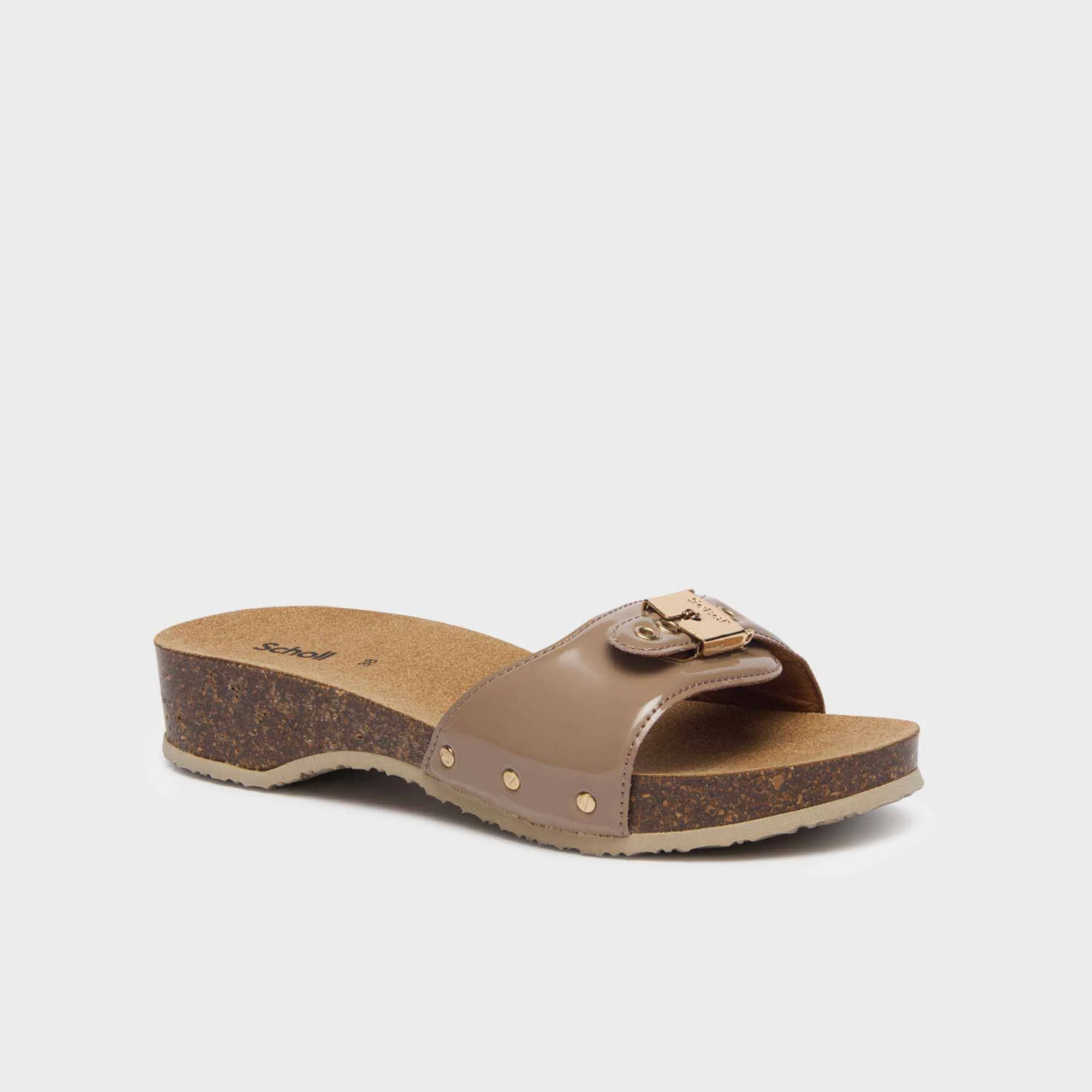 Pescura Heel Cork Women Shoes-Scholl