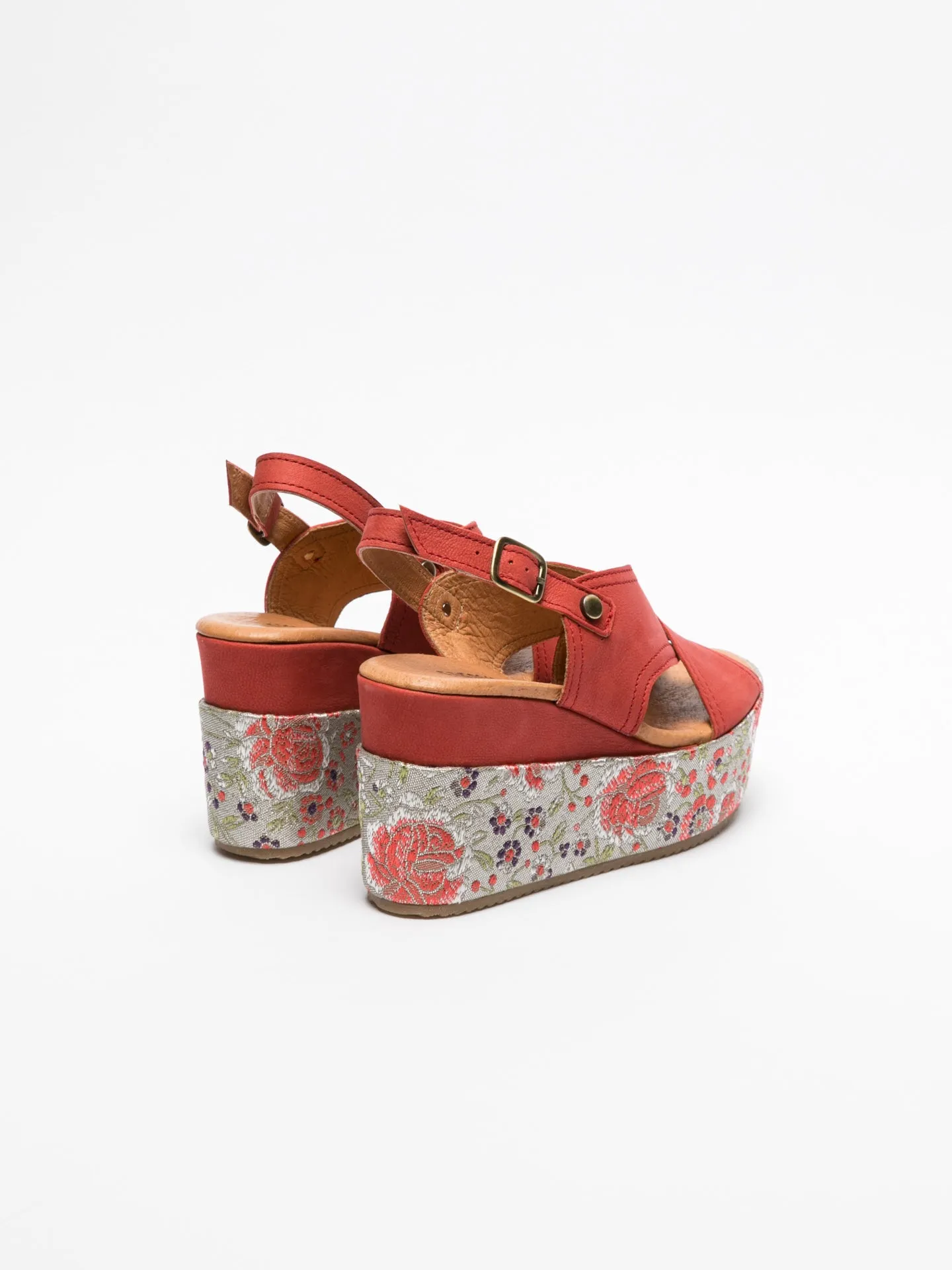 Red Platform Sandals