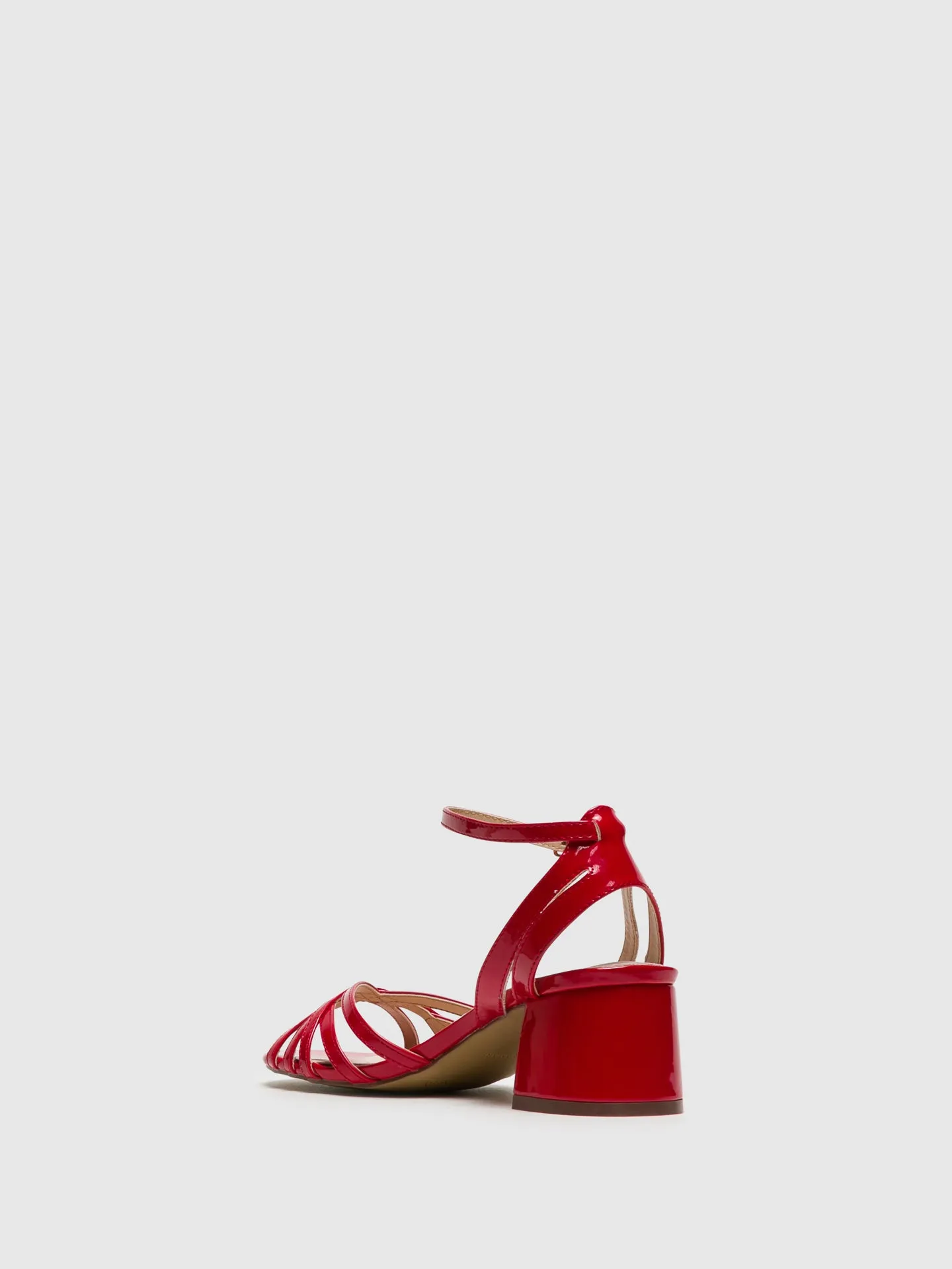 Red Sling-Back Sandals