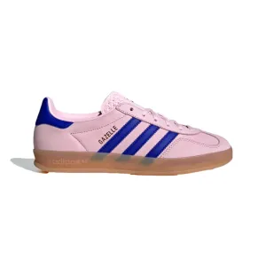 Reformation Adidas Gazelle Indoor Clear Pink/Lucid Blue-Gum  JI1371 Women's