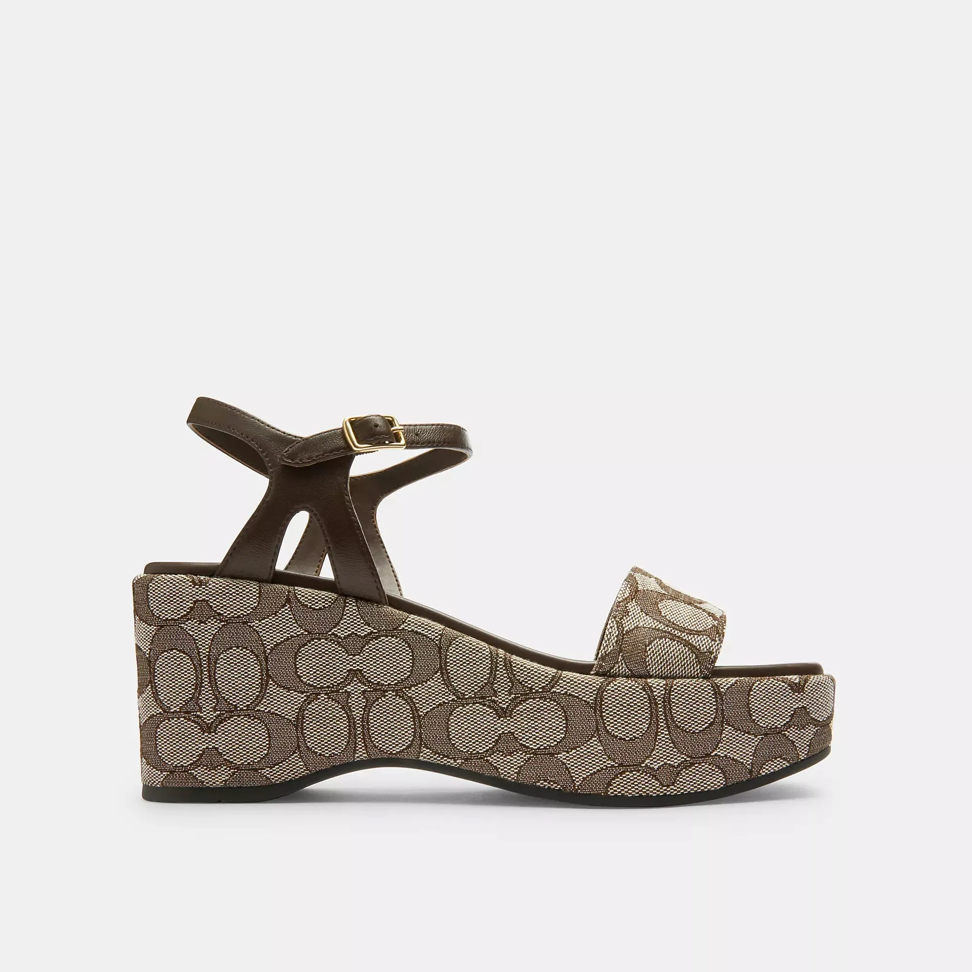 Reformation Coach Outlet Gale Wedge Sandal In Signature Jacquard