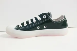 Reformation Converse Chuck Taylor All Star OX   Deep Emerald Leather Sneakers