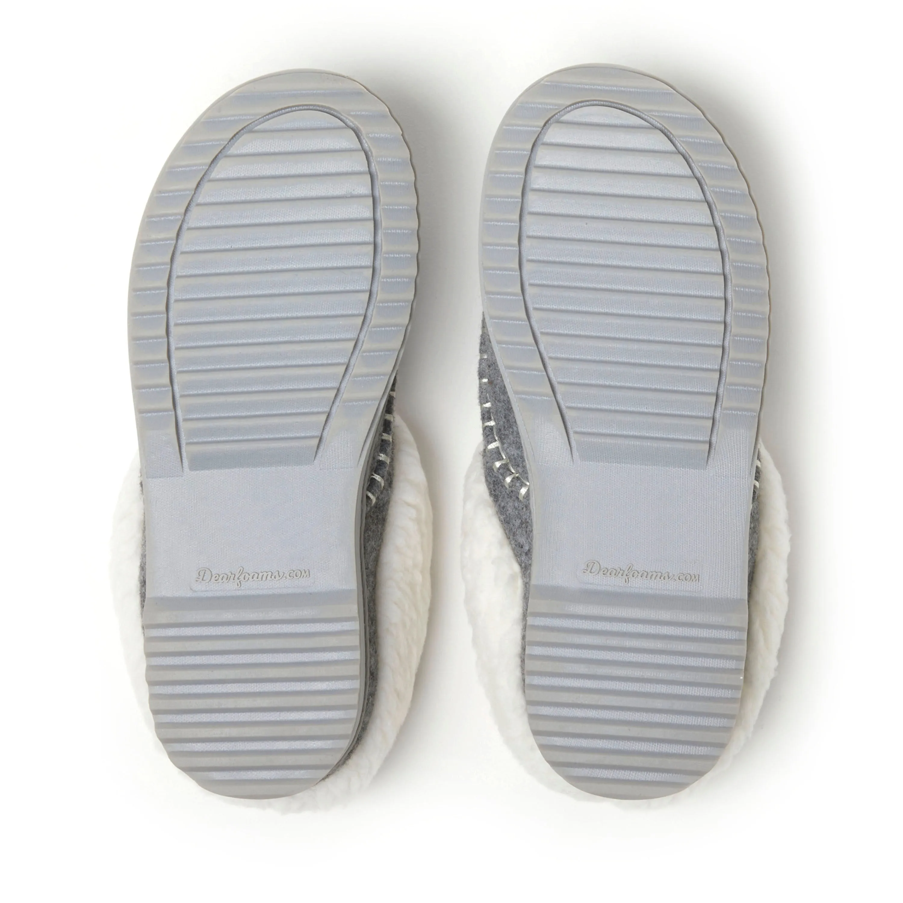 Reformation Dearfoams Women's Nyla Felted Plaid Moccasin Toe Clog Slipper