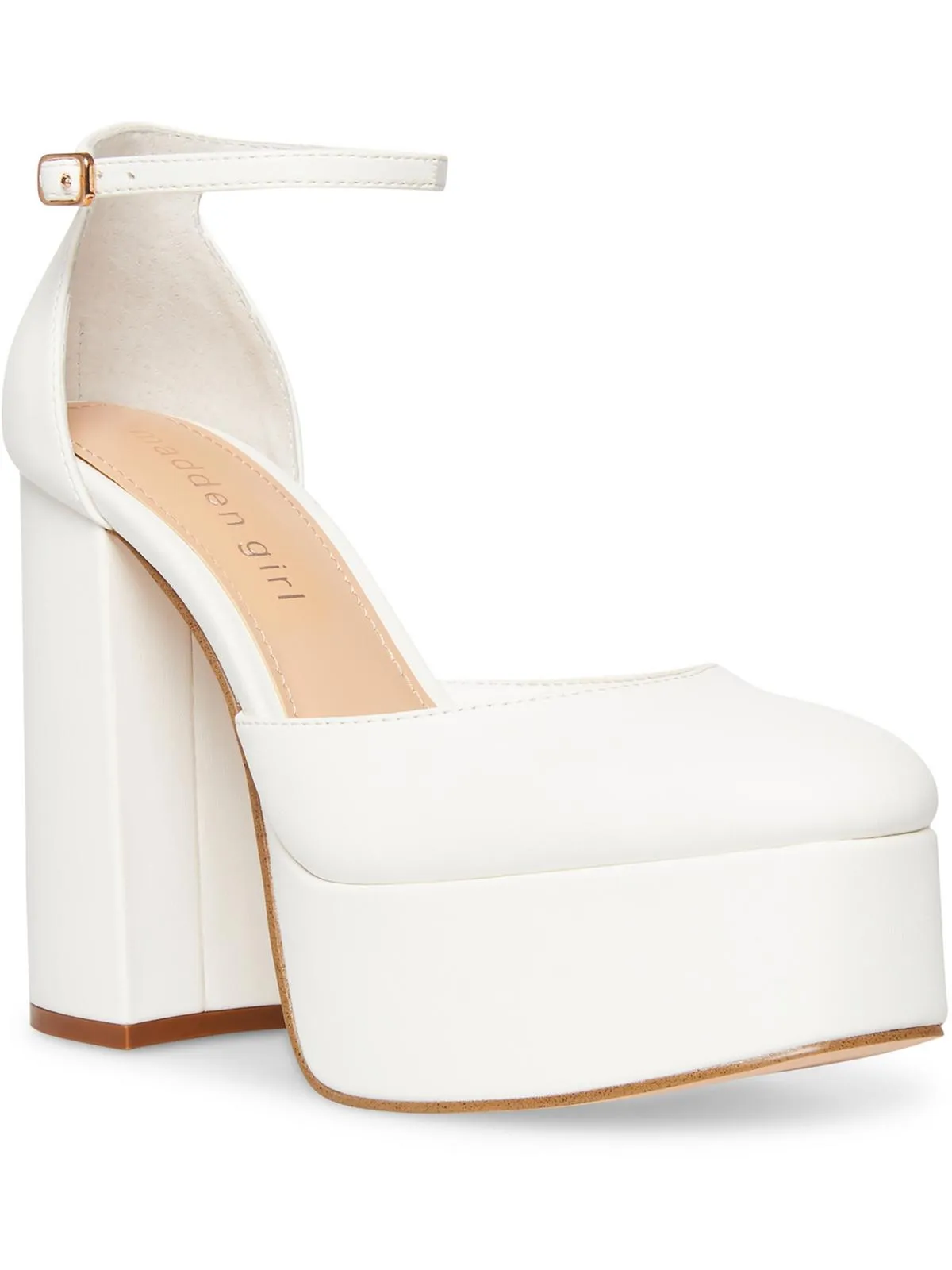 Reformation Dion Womens Round Toe Ankle Strap Platform Heels