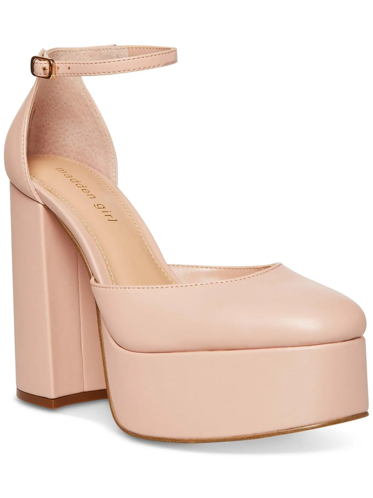 Reformation Dion Womens Round Toe Ankle Strap Platform Heels