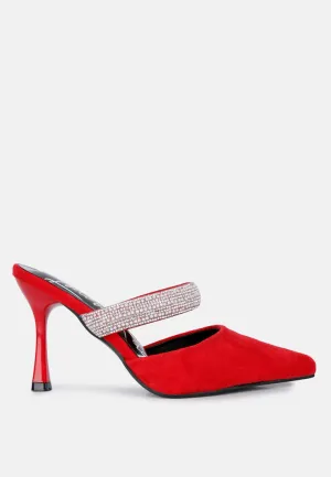 Reformation fauci diamante strap heeled mules