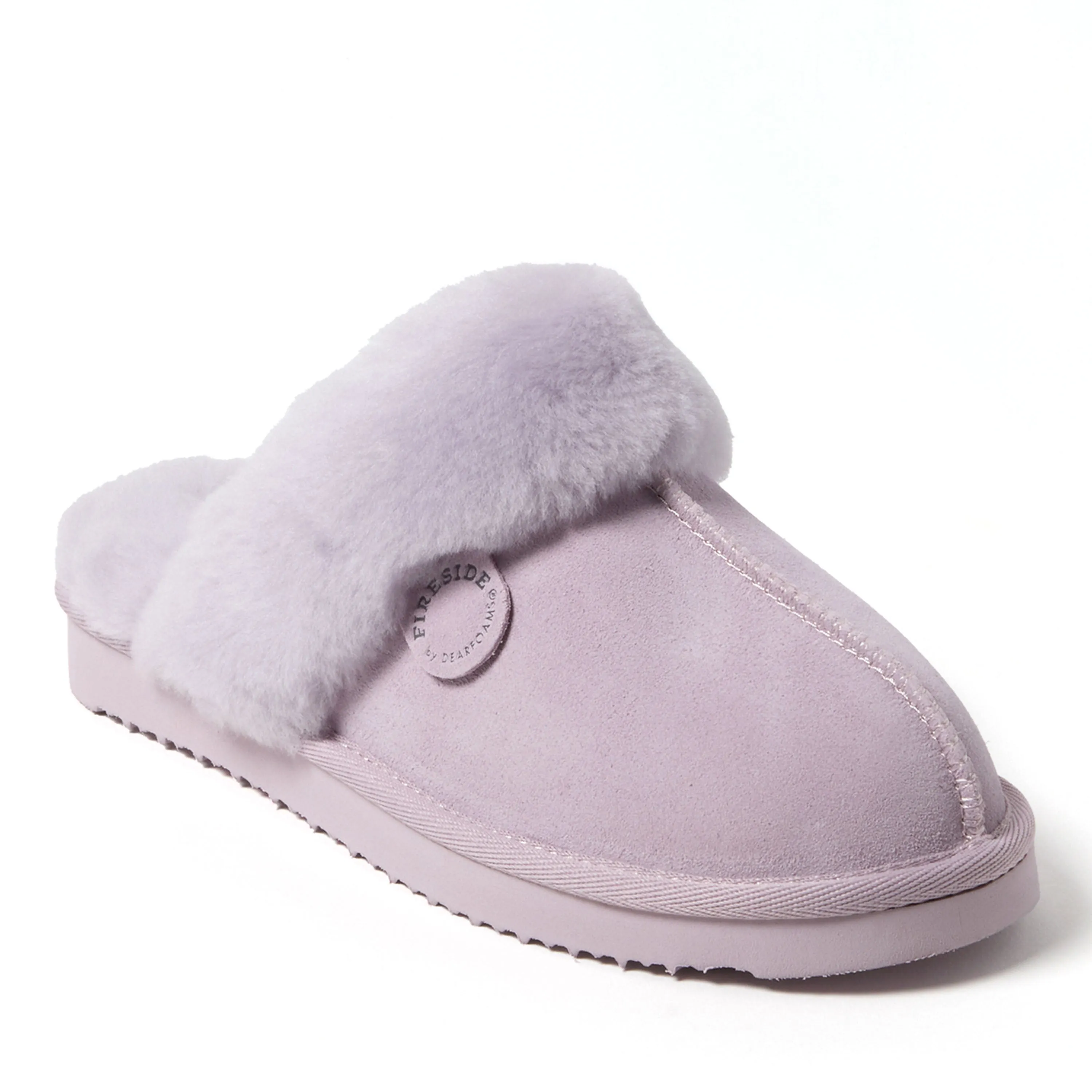 Reformation Fireside by Dearfoams Women's Sydney Genuine Shearling Scuff Slipper