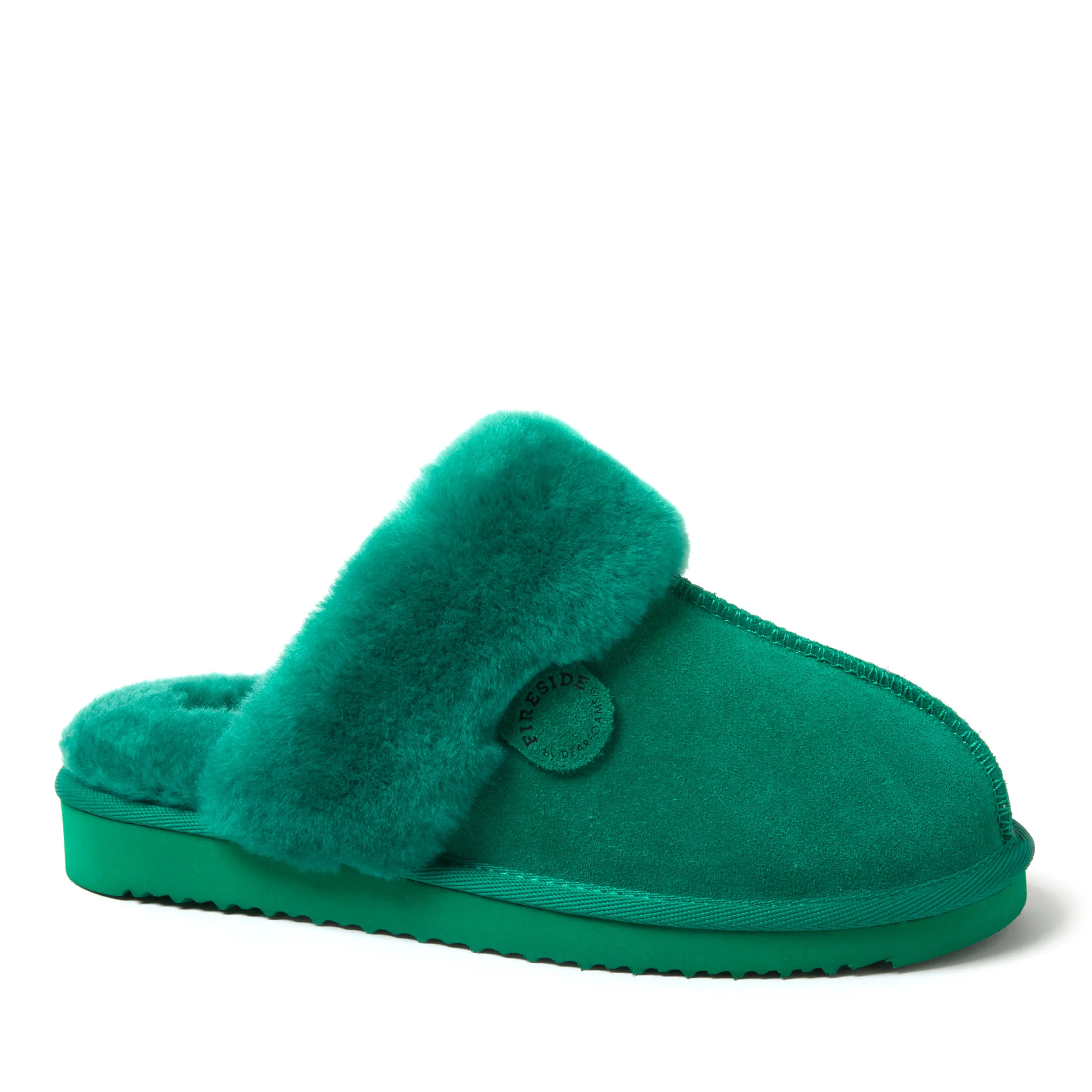 Reformation Fireside by Dearfoams Women's Sydney Genuine Shearling Scuff Slipper
