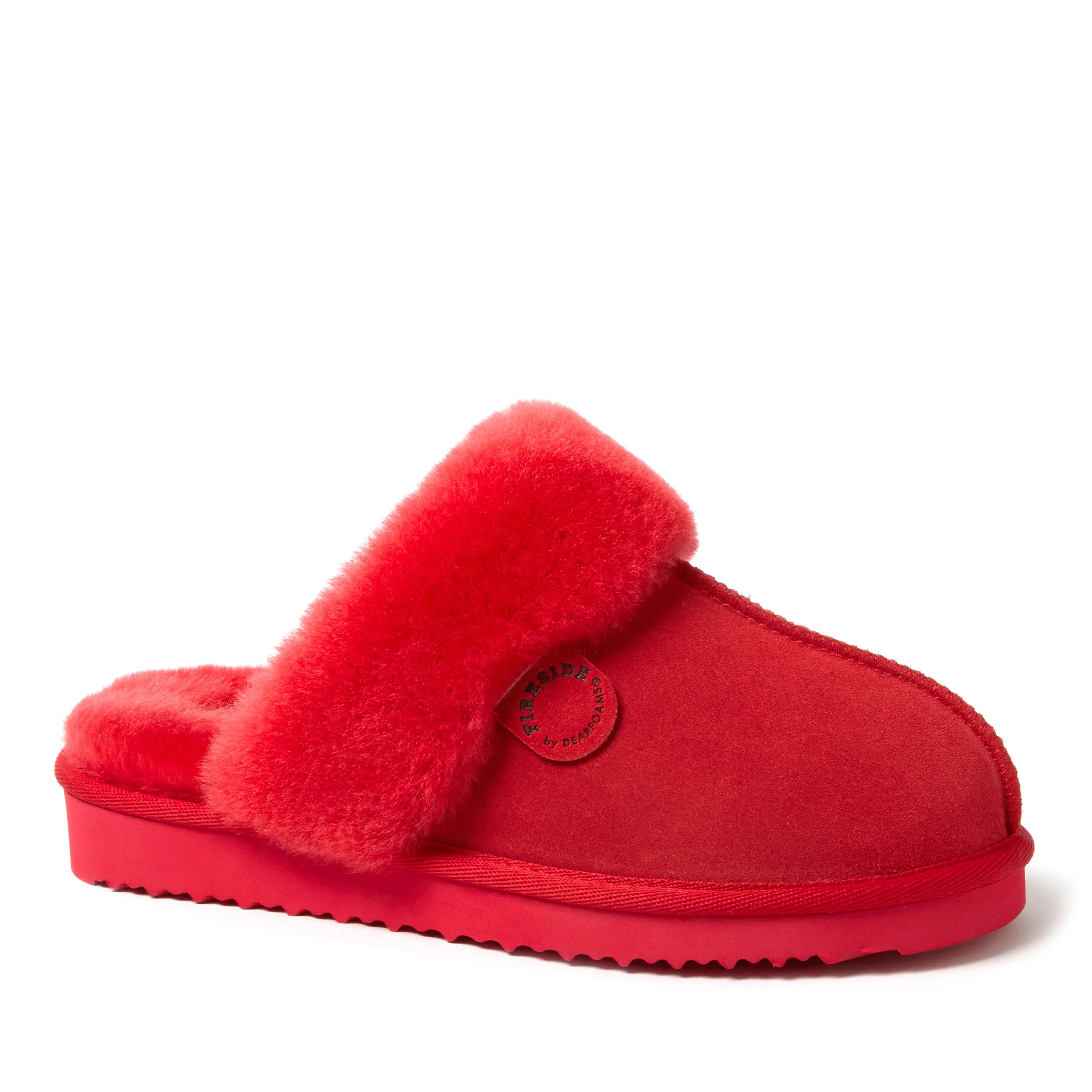 Reformation Fireside by Dearfoams Women's Sydney Genuine Shearling Scuff Slipper