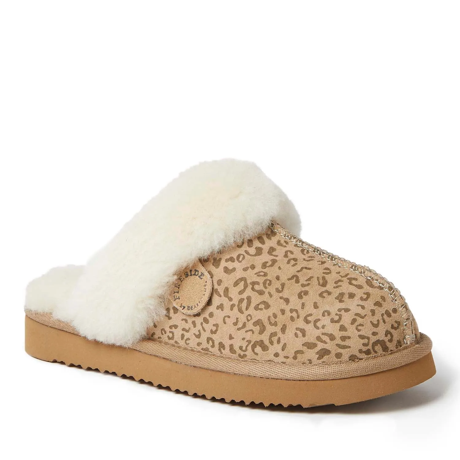 Reformation Fireside By Dearfoams Women's Sydney Genuine Shearling Scuff