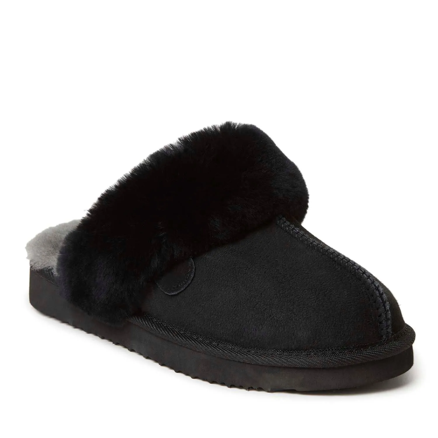 Reformation Fireside By Dearfoams Women's Sydney Genuine Shearling Scuff