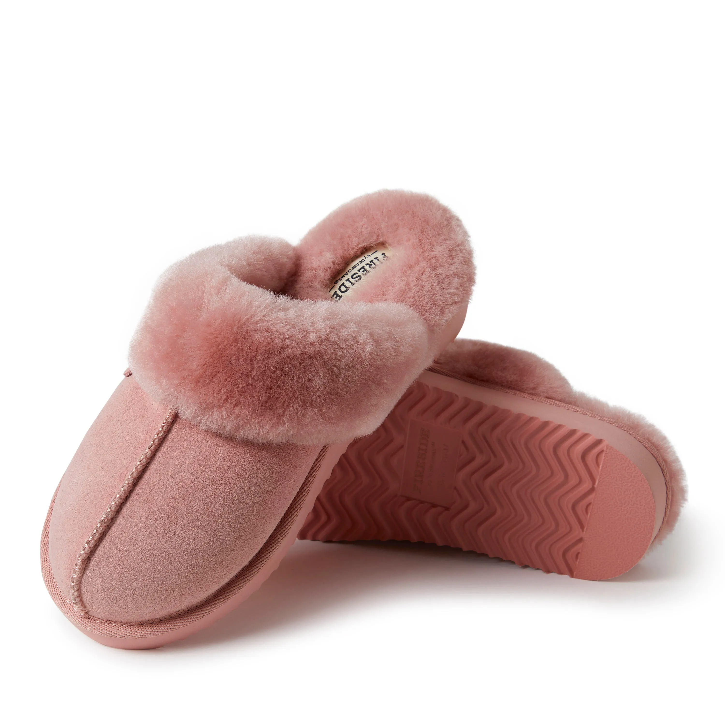 Reformation Fireside By Dearfoams Women's Sydney Genuine Shearling Scuff