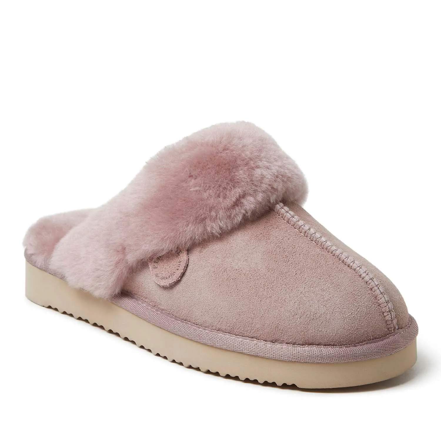 Reformation Fireside By Dearfoams Women's Sydney Genuine Shearling Scuff