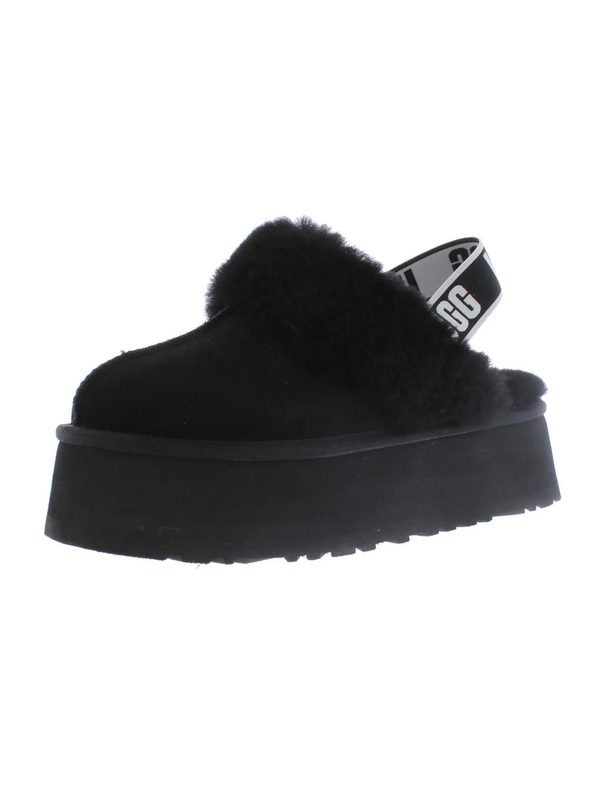 Reformation Funkette Womens Suede Shearling Slip-On Slippers