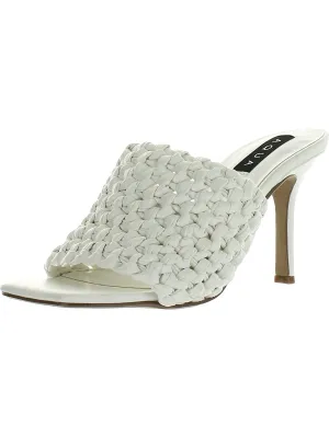 Reformation Katy Womens Faux Leather Slip On Mules