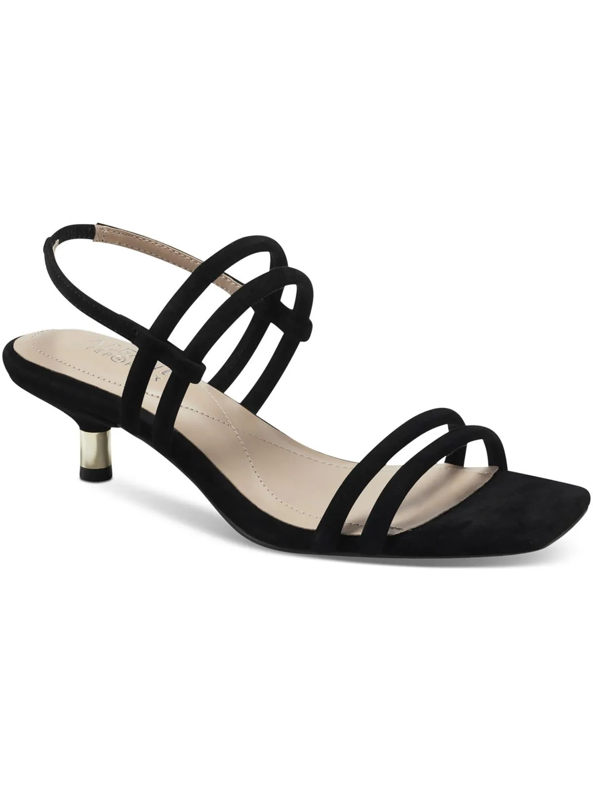 Reformation Paulina Womens Open-Toed Ankle Strap Kitten Heels