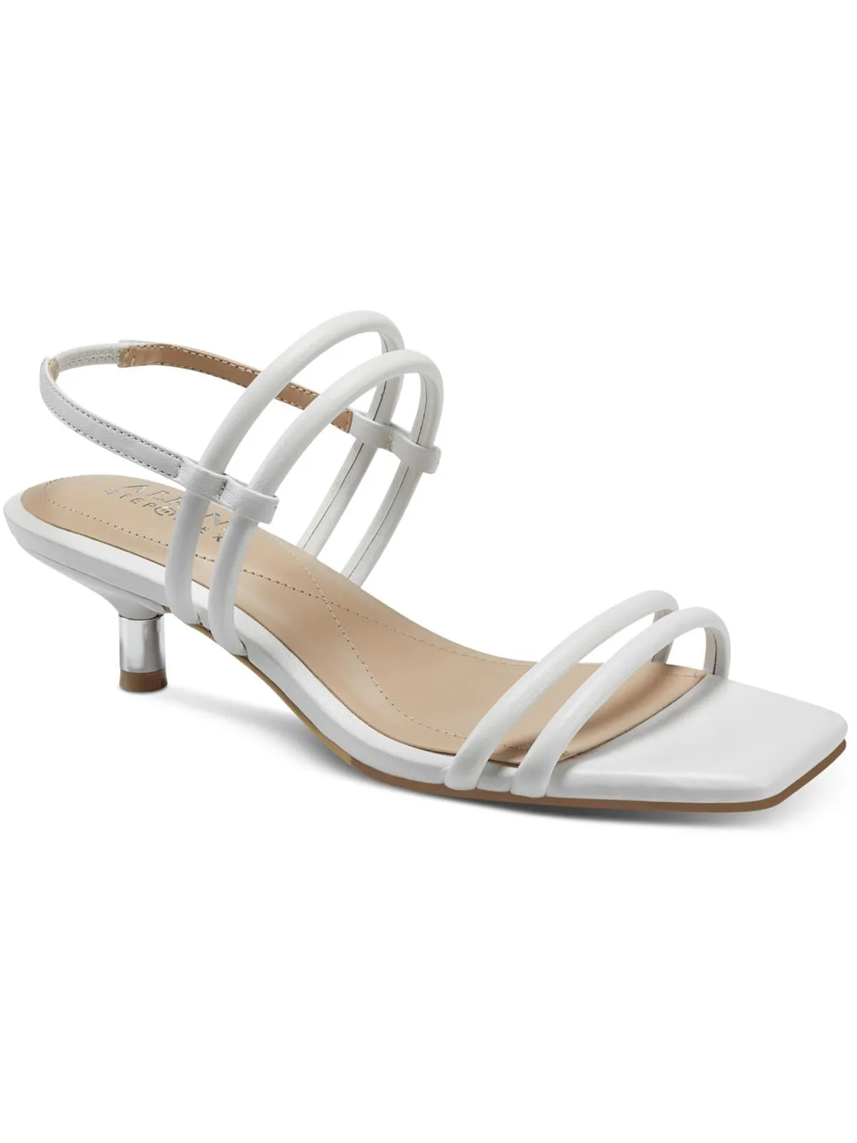 Reformation Paulina Womens Open-Toed Ankle Strap Kitten Heels