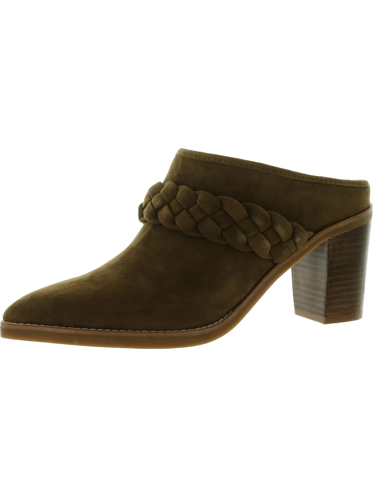 Reformation Serla Womens Suede Pointed Toe Mules
