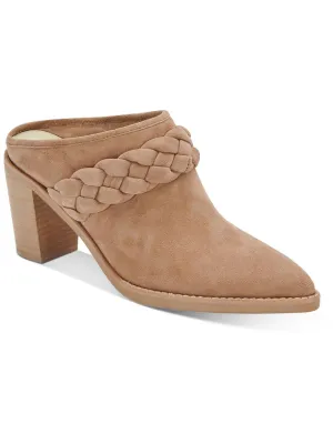 Reformation Serla Womens Suede Pointed Toe Mules