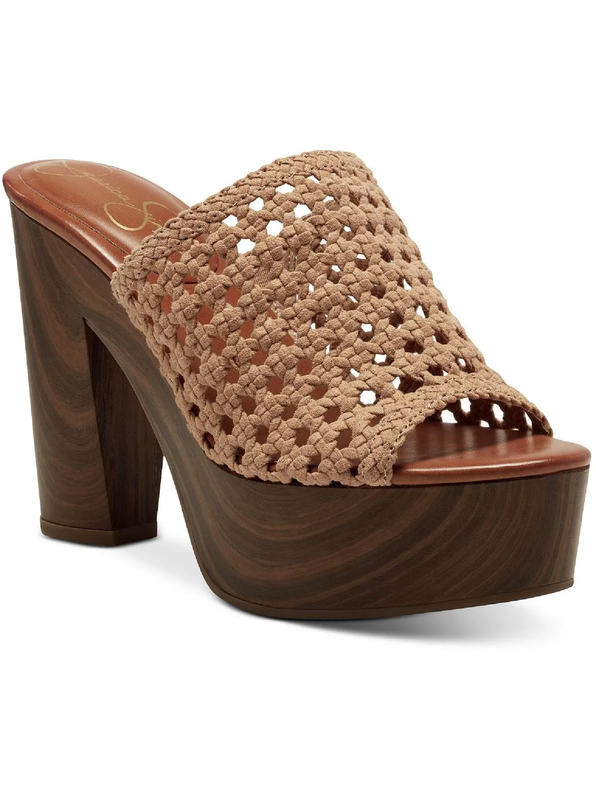 Reformation Shelbie 2 Womens Woven Slip On Heels