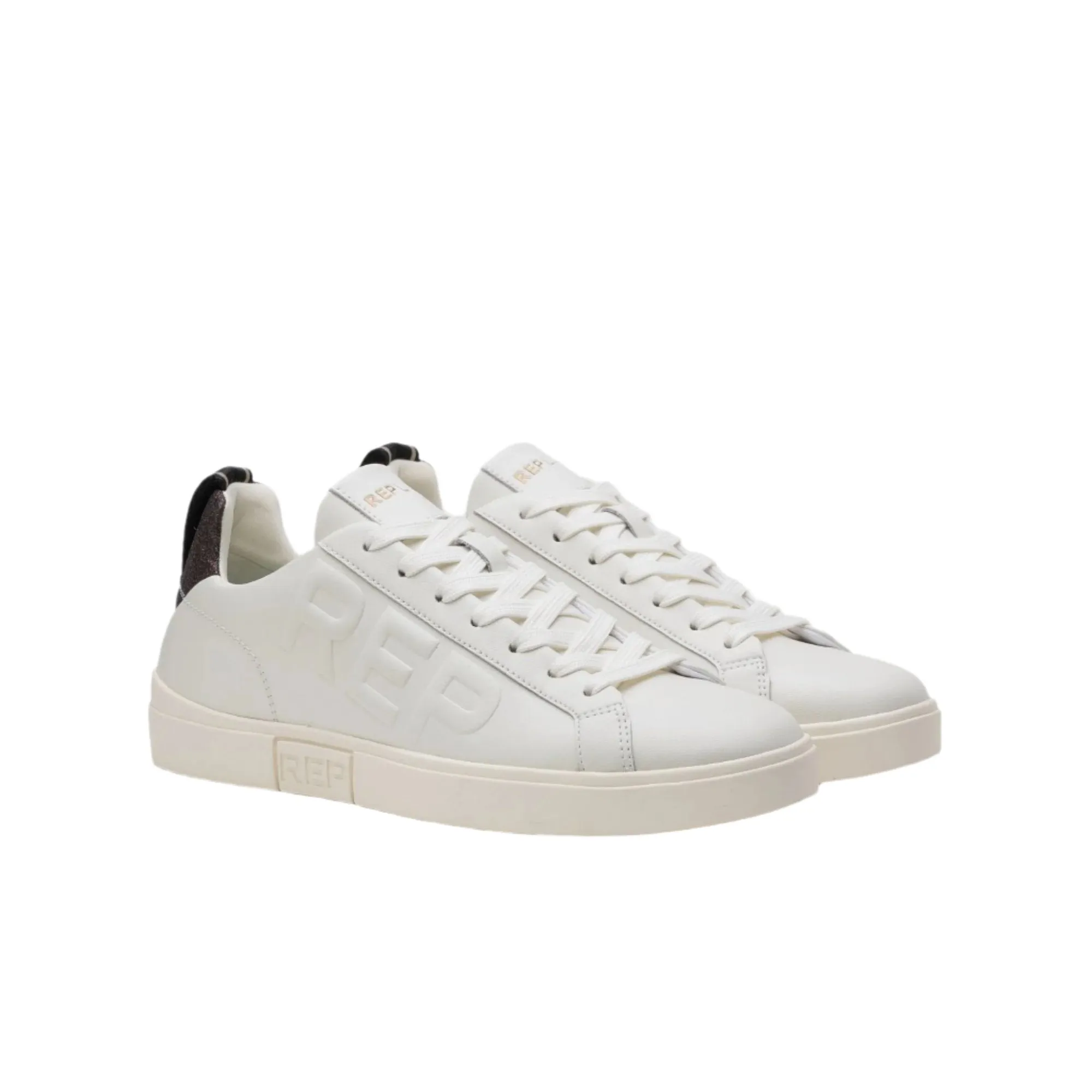 Replay Women's Polys W Spark Leather Sneakers with Laces