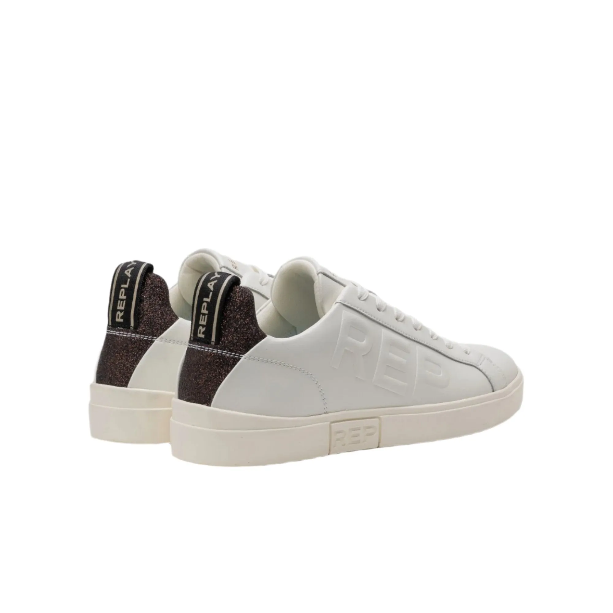 Replay Women's Polys W Spark Leather Sneakers with Laces