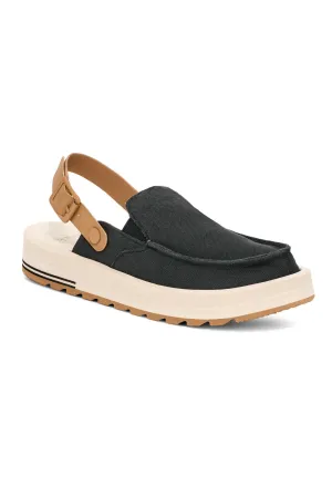 Sanuk Donna Mesa Mules for Women in Black | 1169130-BLK