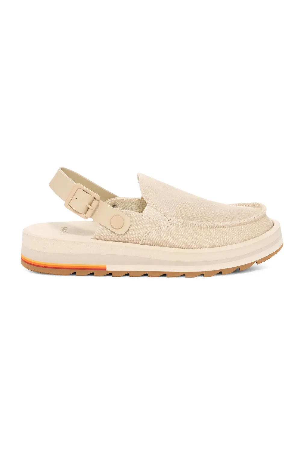 Sanuk Donna Mesa Mules for Women in Brown Rice | 1169130-BNRC