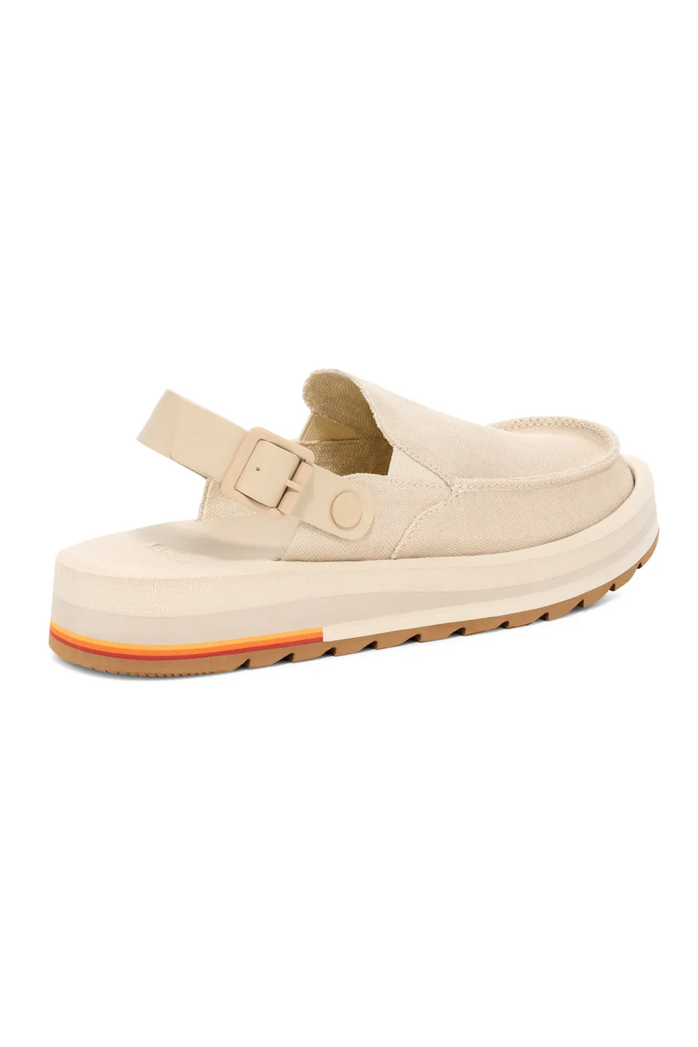 Sanuk Donna Mesa Mules for Women in Brown Rice | 1169130-BNRC