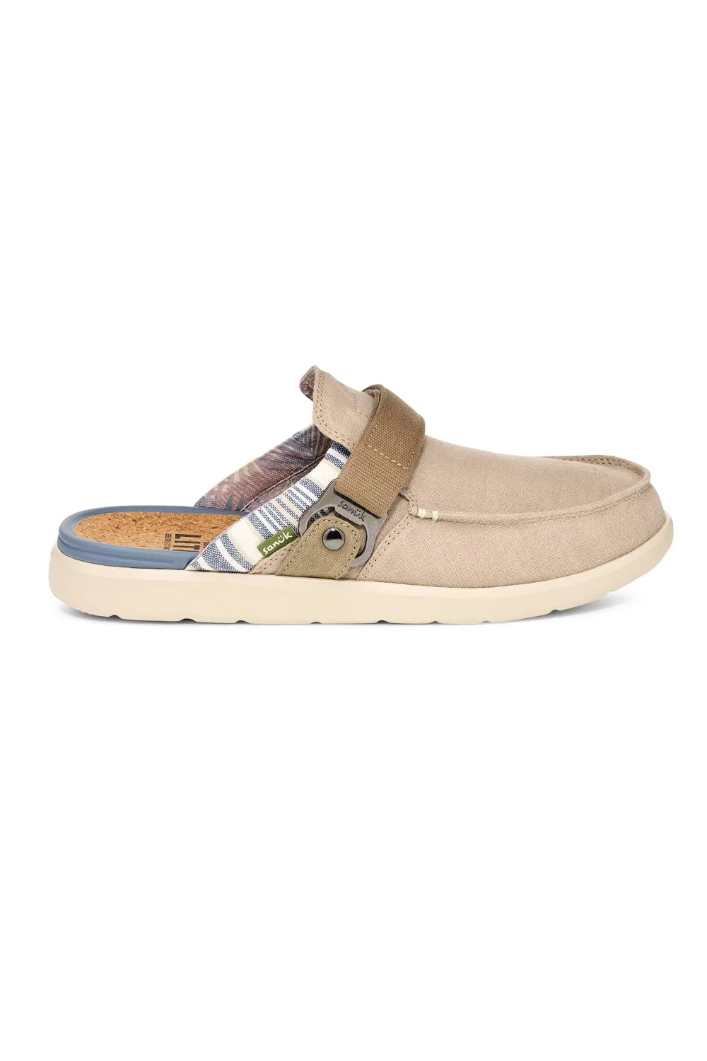 Sanuk Happy Hour Lite Resort Mules for Men in Taupe | 1169850-TAU