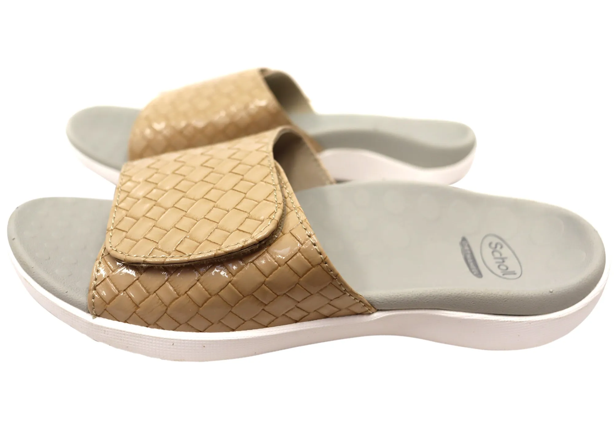 Scholl Orthaheel Samos II Womens Comfortable Supportive Slides Sandals
