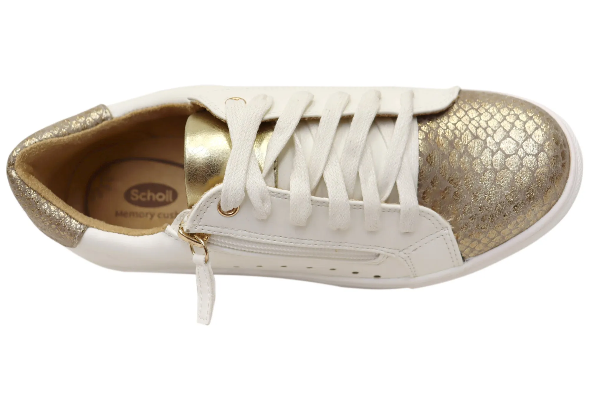 Scholl Orthaheel Womens Cleo Comfortable Casual Sneakers Shoes