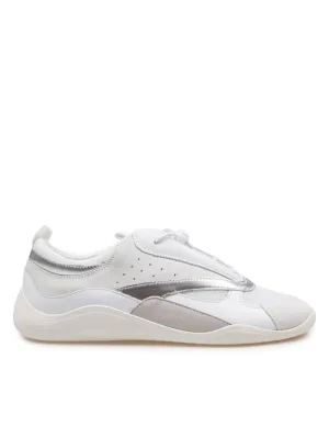 Split Leather And Calfskin Sneakers