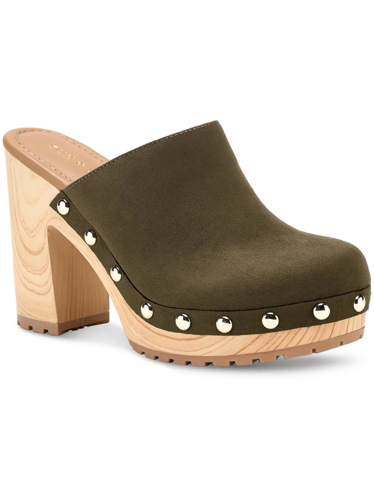 Tanyaa Womens Microsuede Slip-On Mules