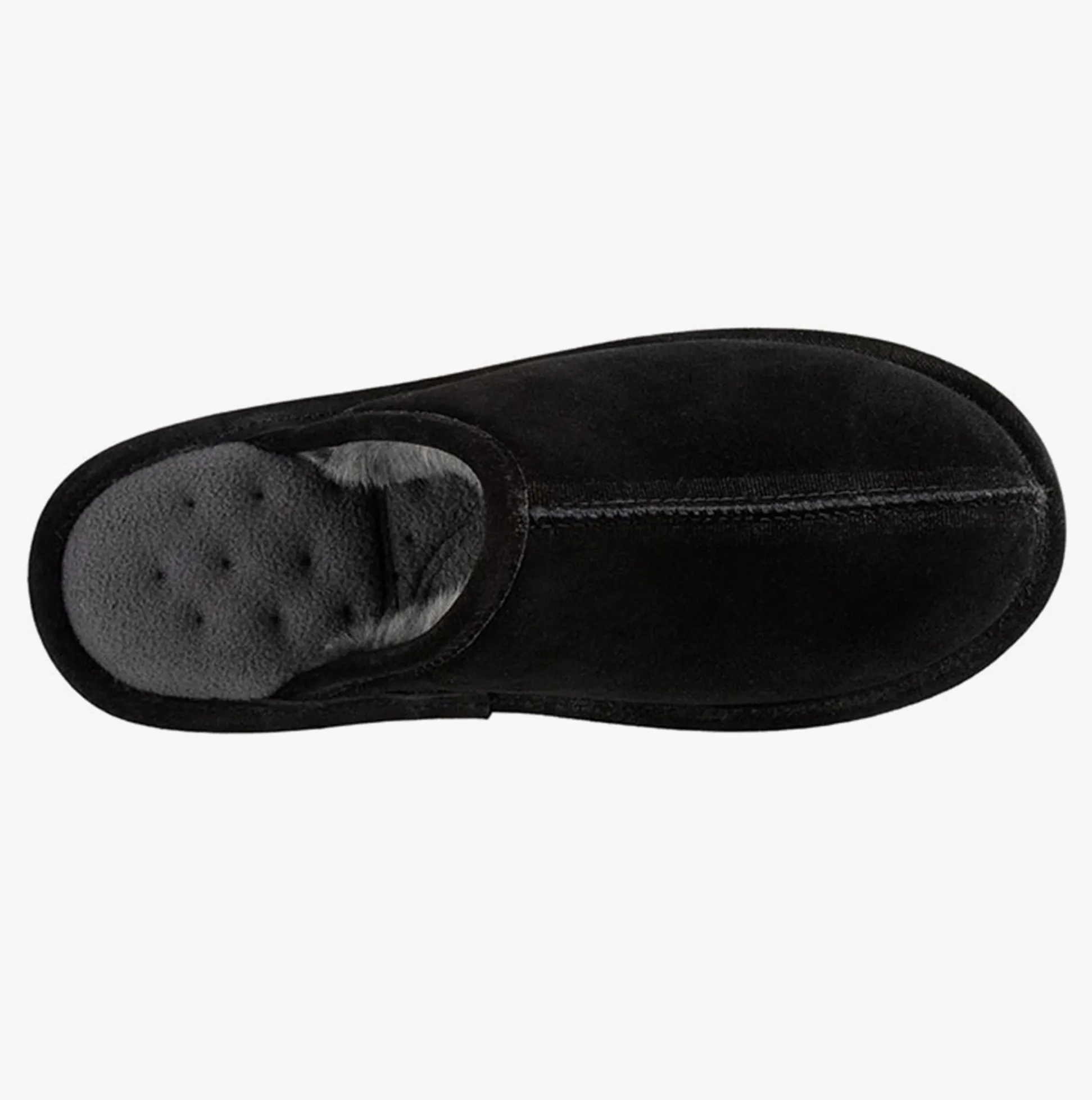 Totes Isotoner Mens Memory Foam Mule Slippers Black