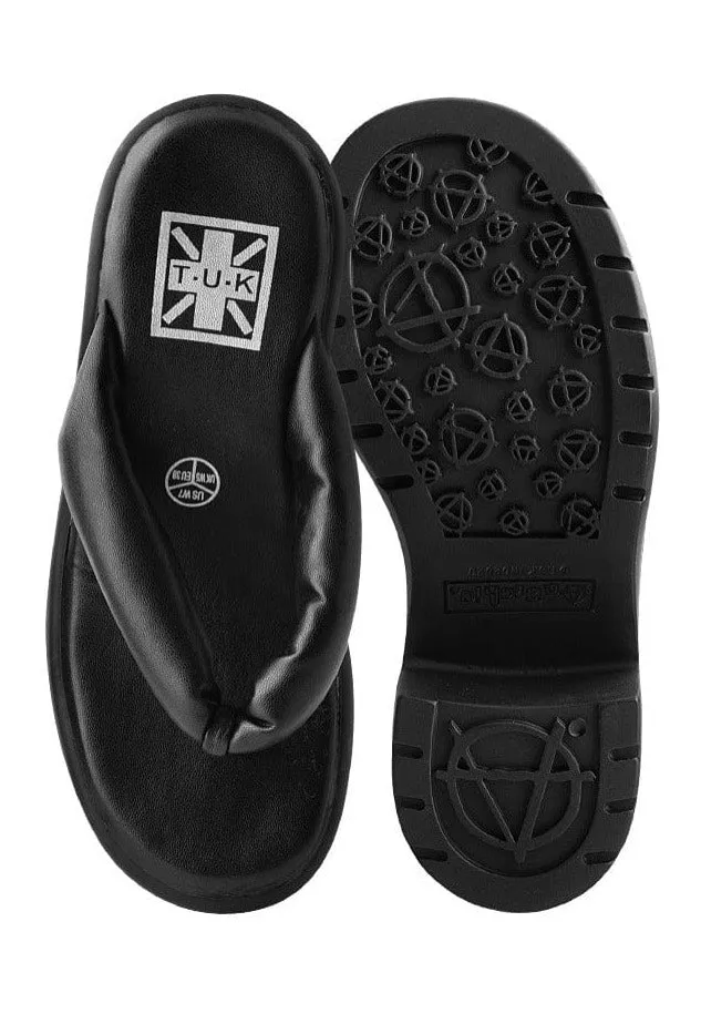 T.U.K. - A Heel Thong Black - Girl Sandals