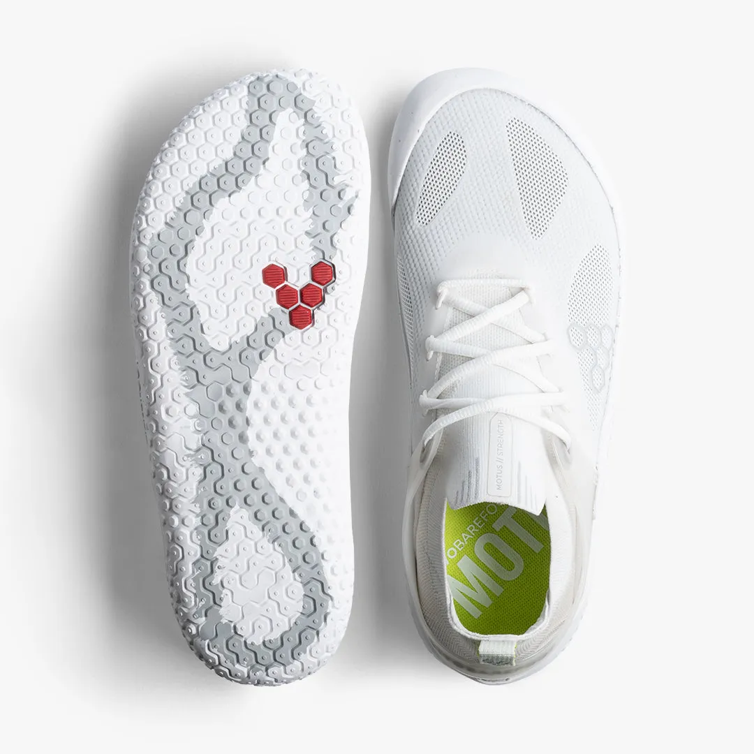 Vivobarefoot Motus Strength Womens  Bright White / Grey