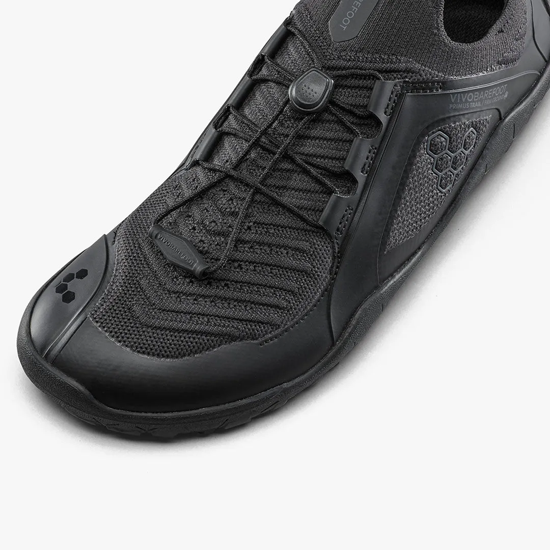 Vivobarefoot Primus Trail Knit FG Womens  Obsidian/Obsidian