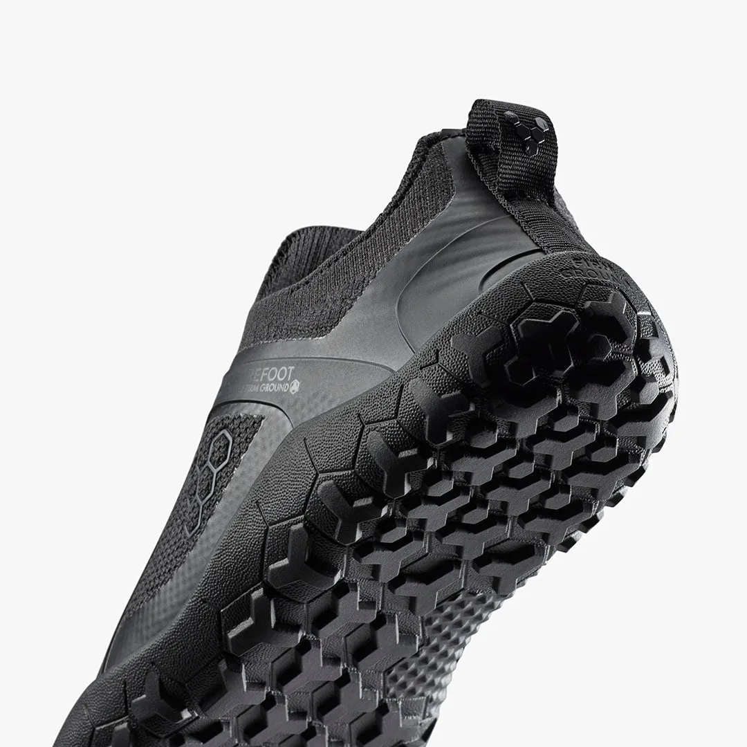 Vivobarefoot Primus Trail Knit FG Womens  Obsidian/Obsidian