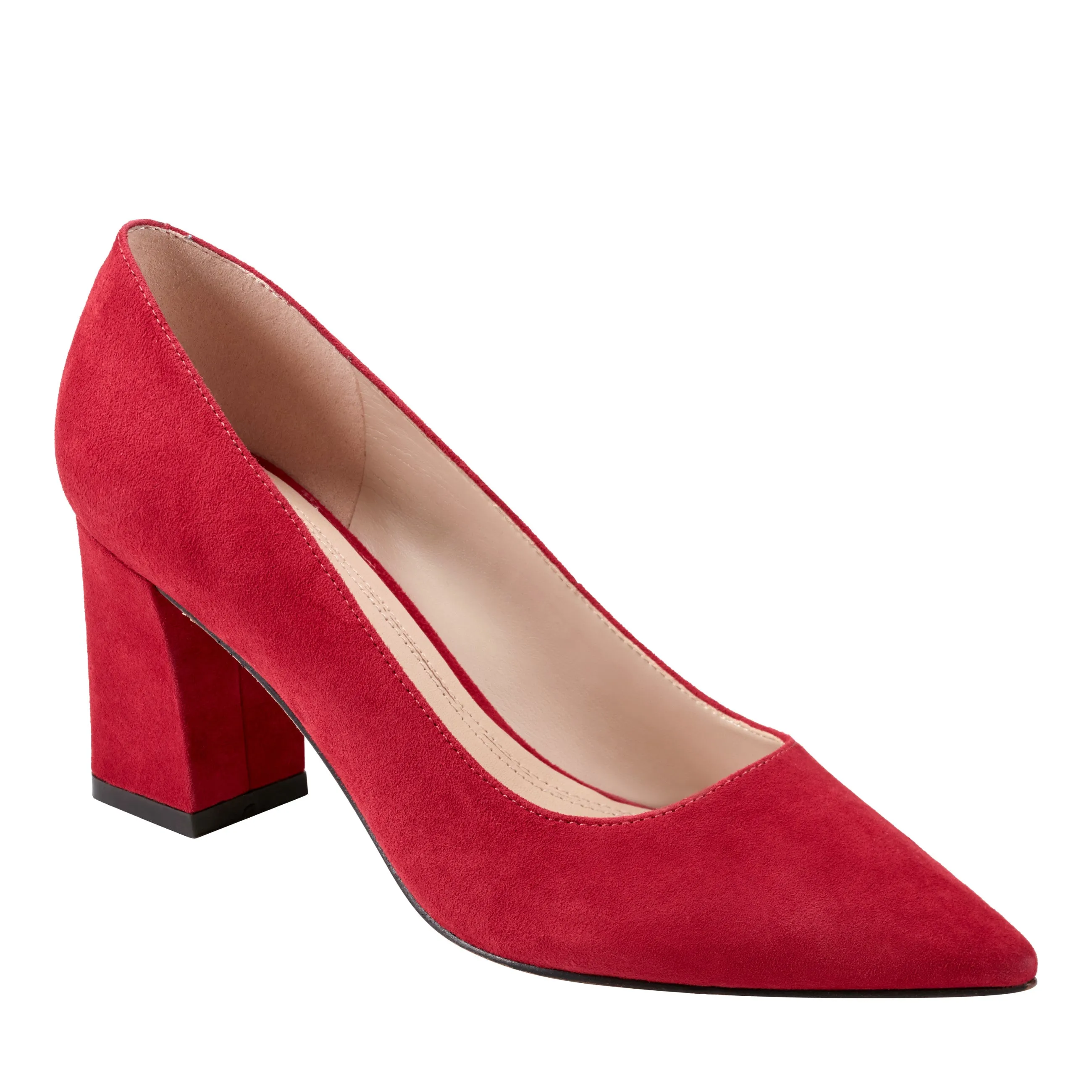 Zala Block Heel Pointy Toe Pump -MARC FISHER