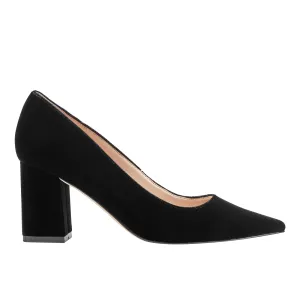 Zala Block Heel Pointy Toe Pump -MARC FISHER